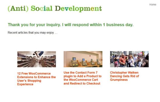 (Anti) Social Development Thank You Page